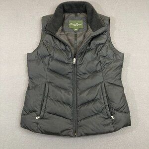 Eddie Bauer EB 550 Goose Down‎ Quilted Puffer Vest Women's M Premium Fill Power